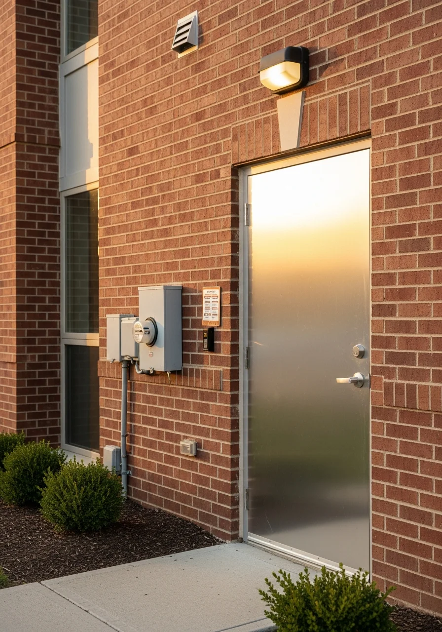 Detail of professional work on a Champaign rental property, showing quality finishes and attention to tenant-facing areas.