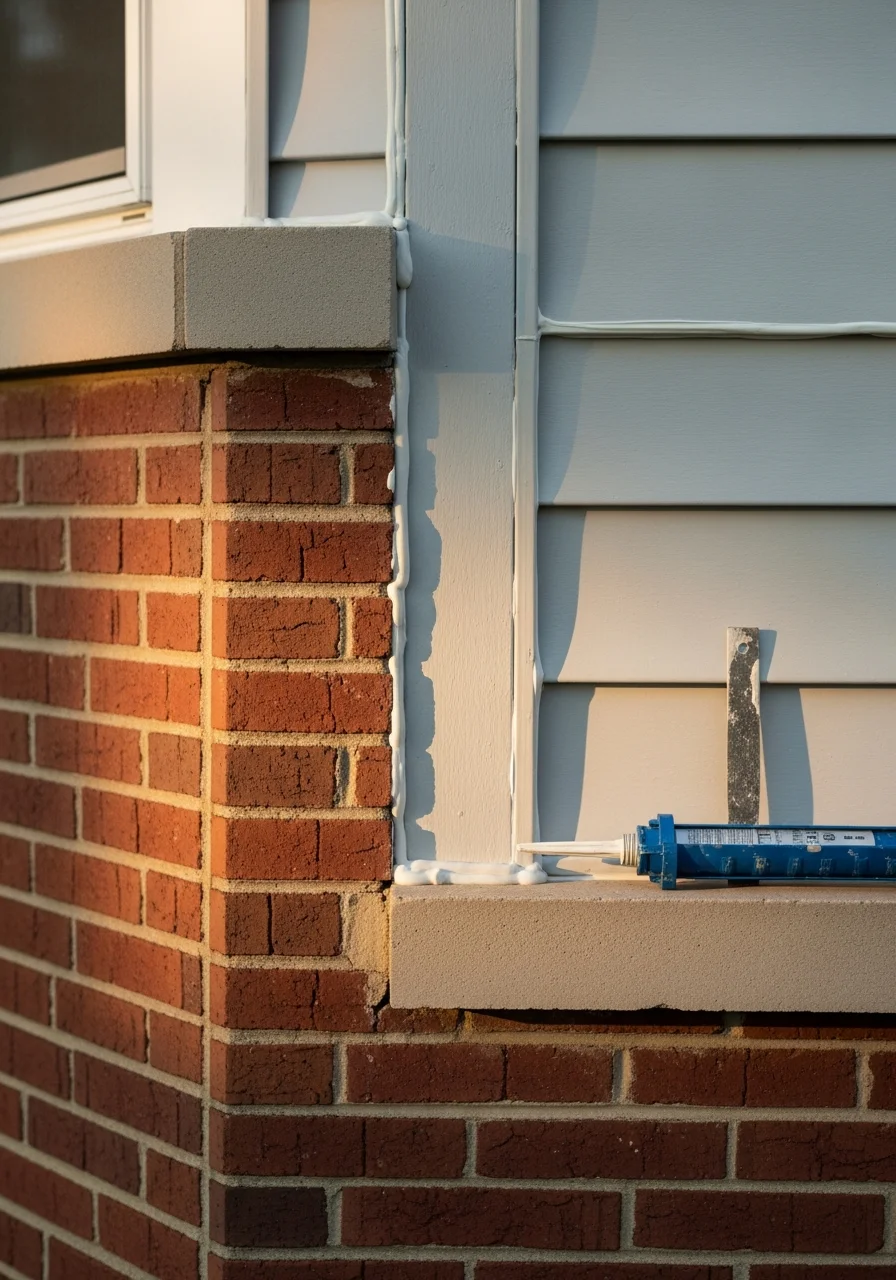 Close-up of quality workmanship on a Covington-area home exterior, showing attention to detail.